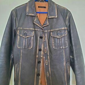 Mens Rudsak leather coat